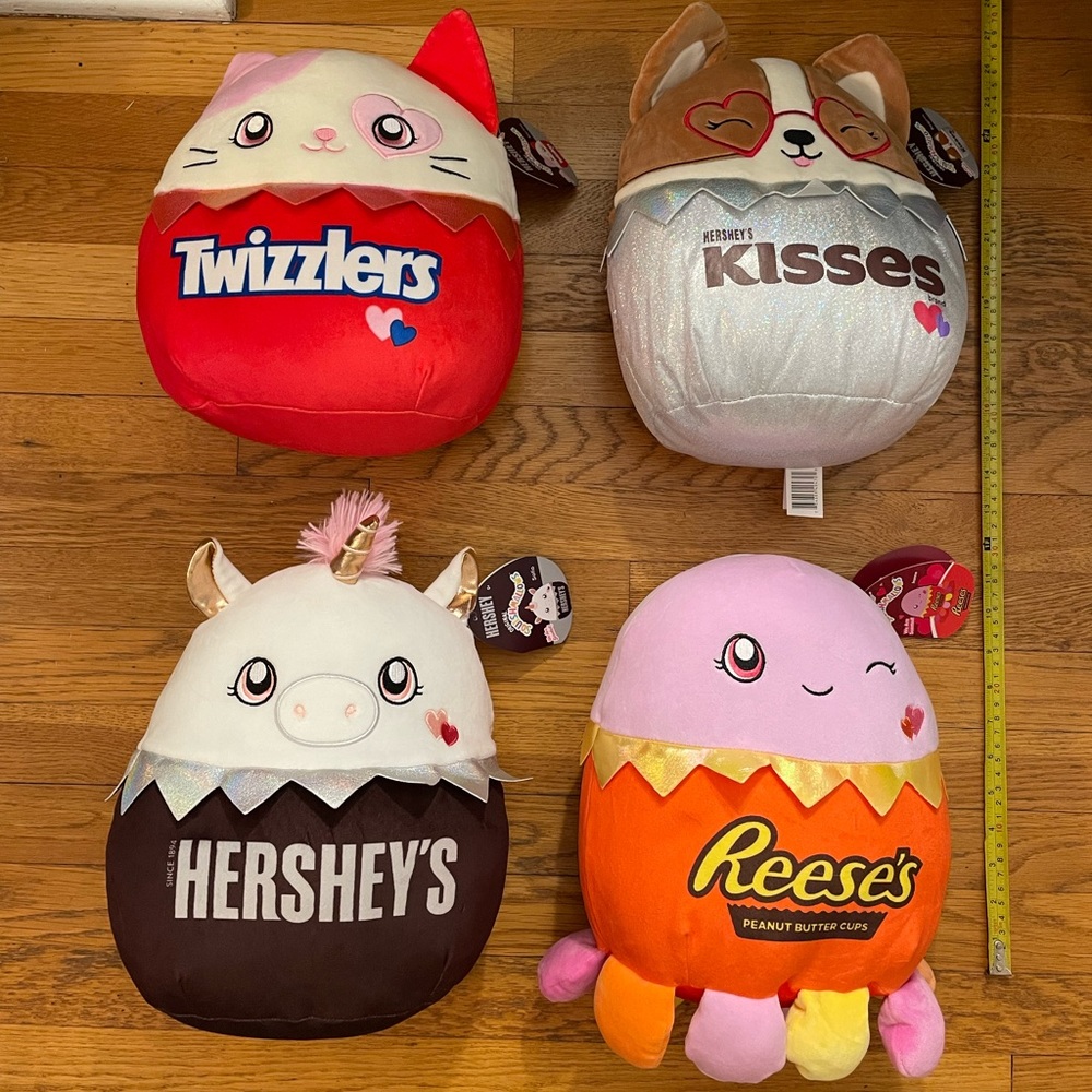 Scented Valentine’s Squishmallow set of 4 Jeanne, Regina, Sofia, Katrina NWT